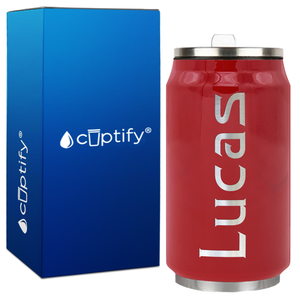 Kids Personalized Water Bottle with Name 12oz Soda Can Bottle