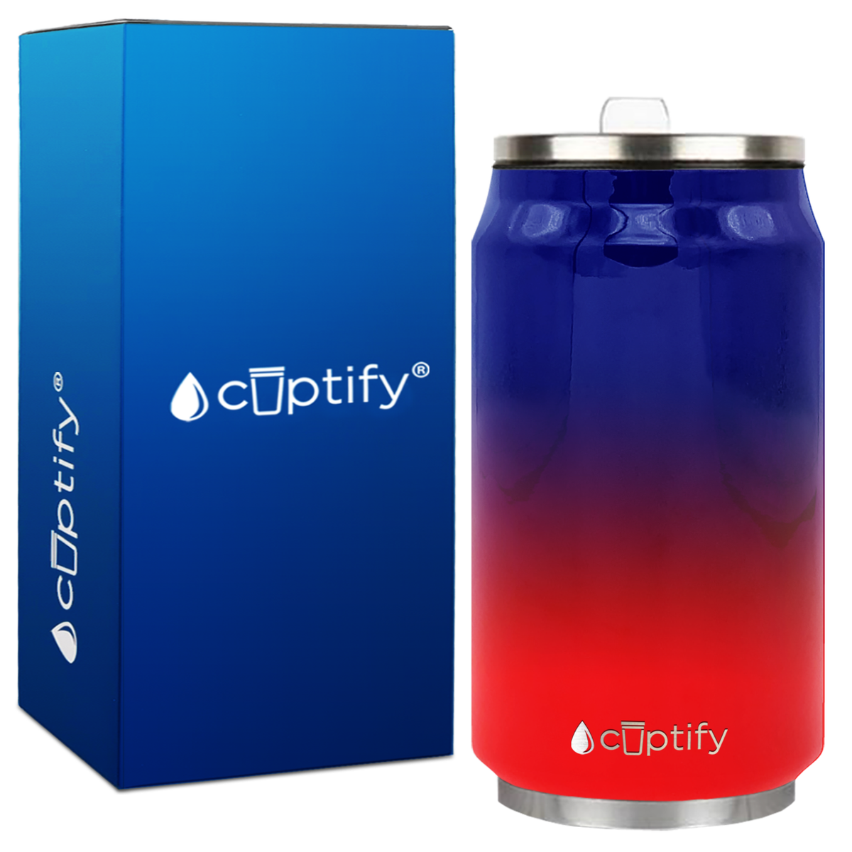 New York Ombre 12oz Cola Can Bottle