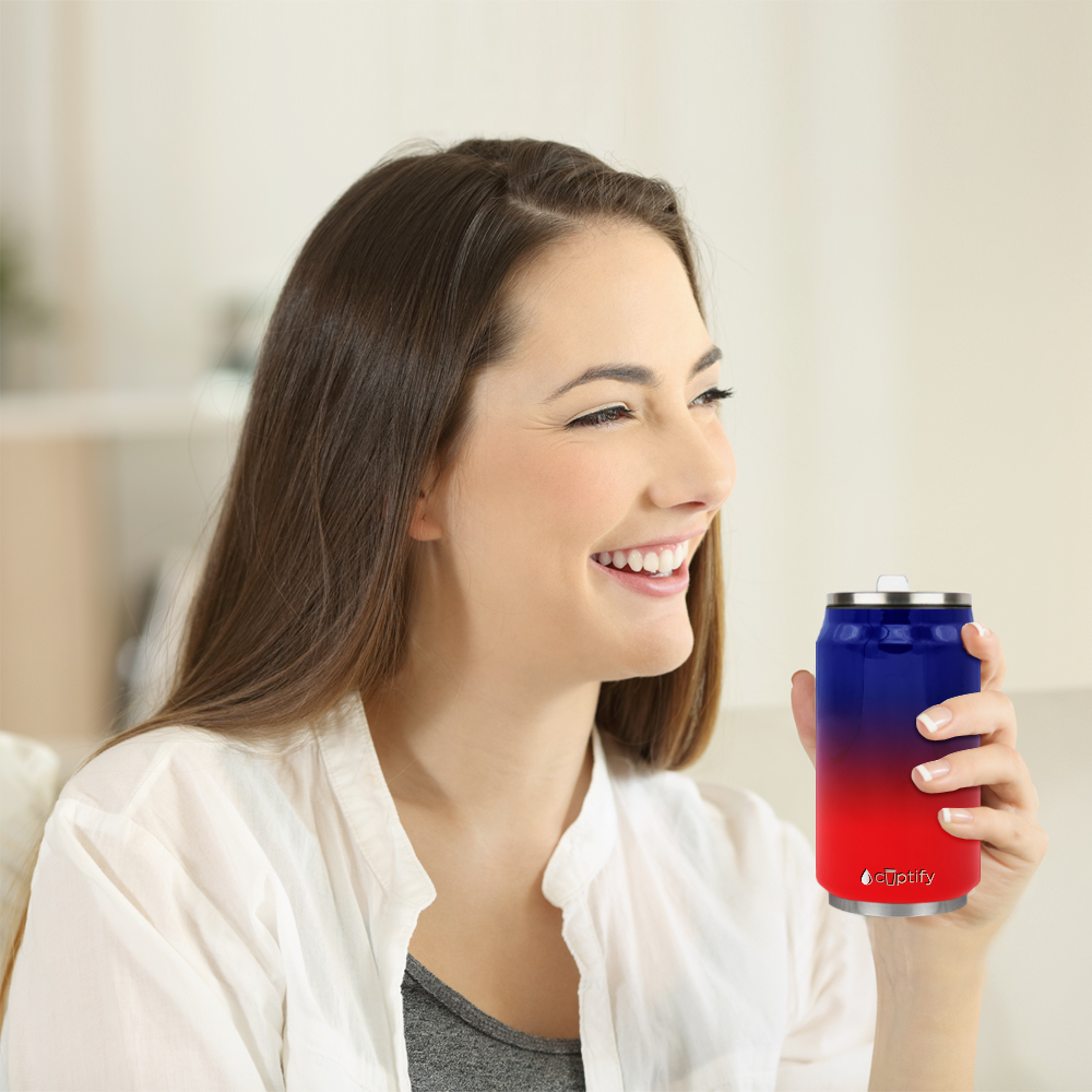 New York Ombre 12oz Cola Can Bottle