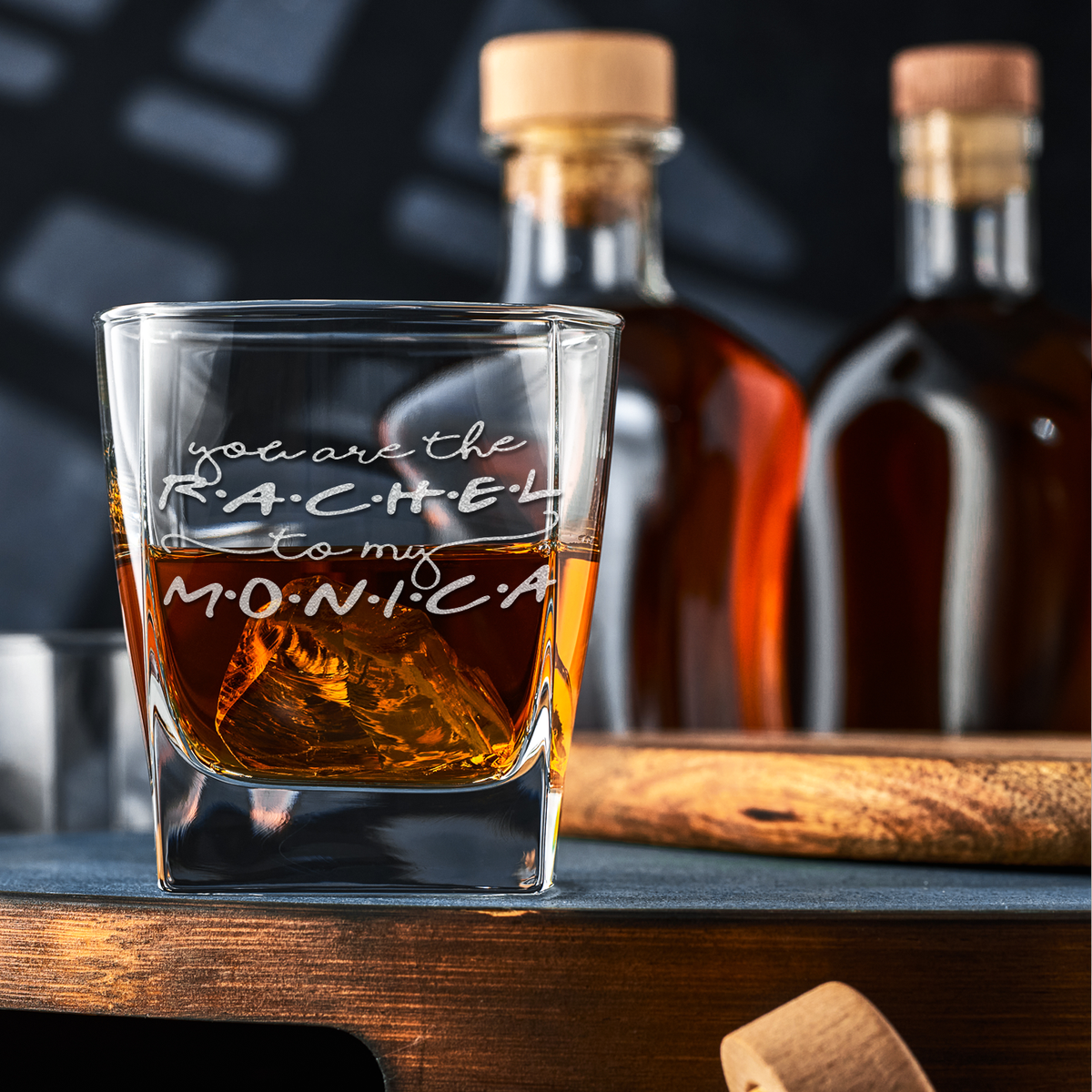 Rachel to my Monica 12oz Double Old Fashioned Glass