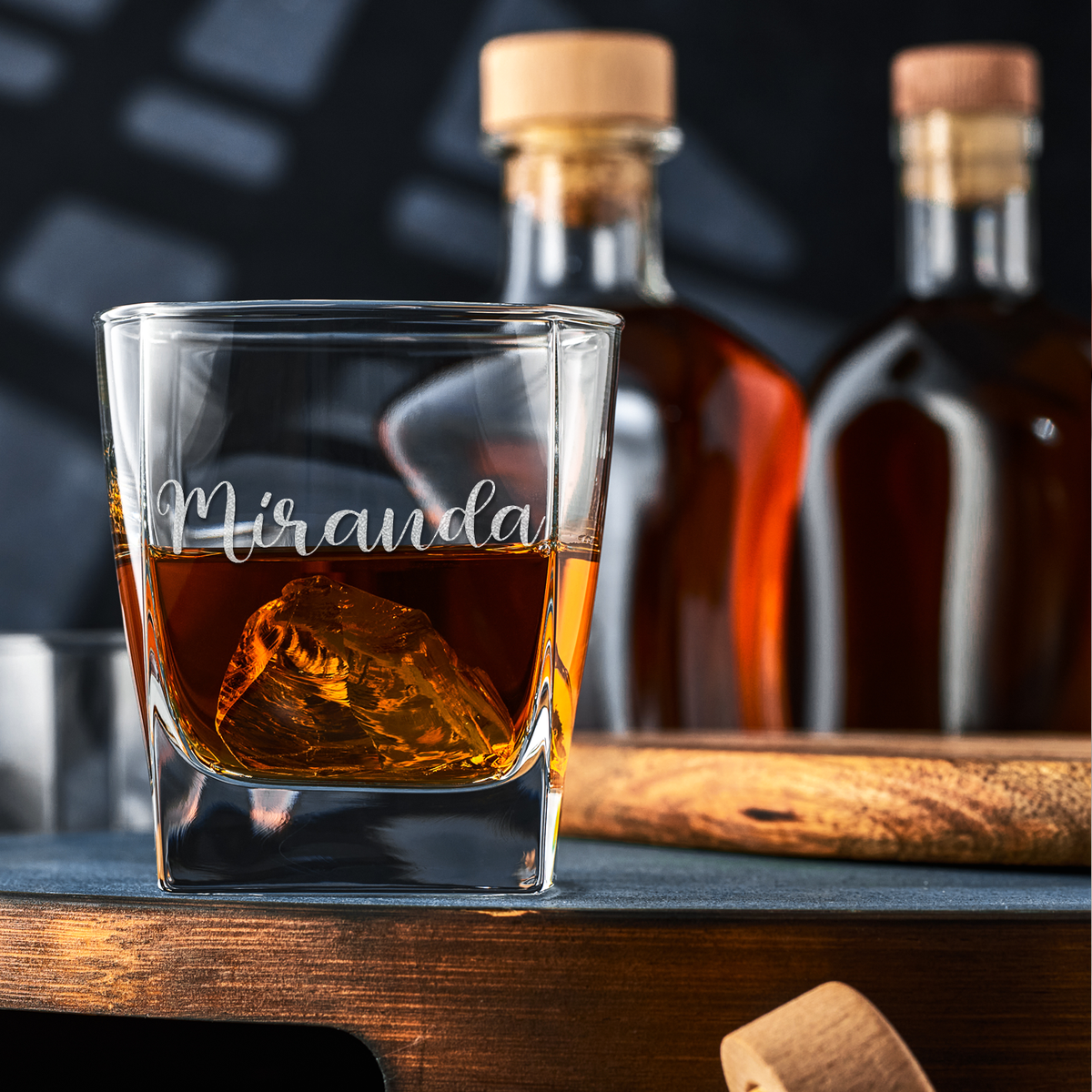 Personalized Miranda Style 12oz Double Old Fashioned Glass