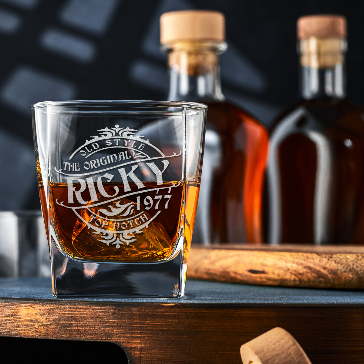 Personalized Old Style Top Notch 12oz Double Old Fashioned Glass