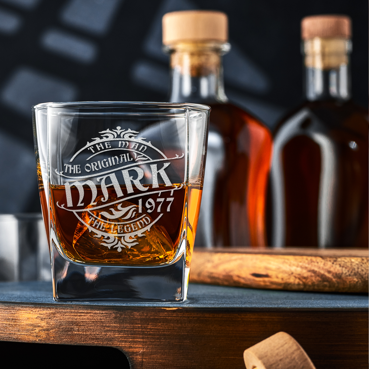 Personalized The Man The Original The Legend 12oz Double Old Fashioned Glass