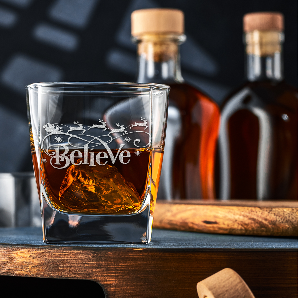 Believe in Stanta 12oz Double Old Fashioned Glass