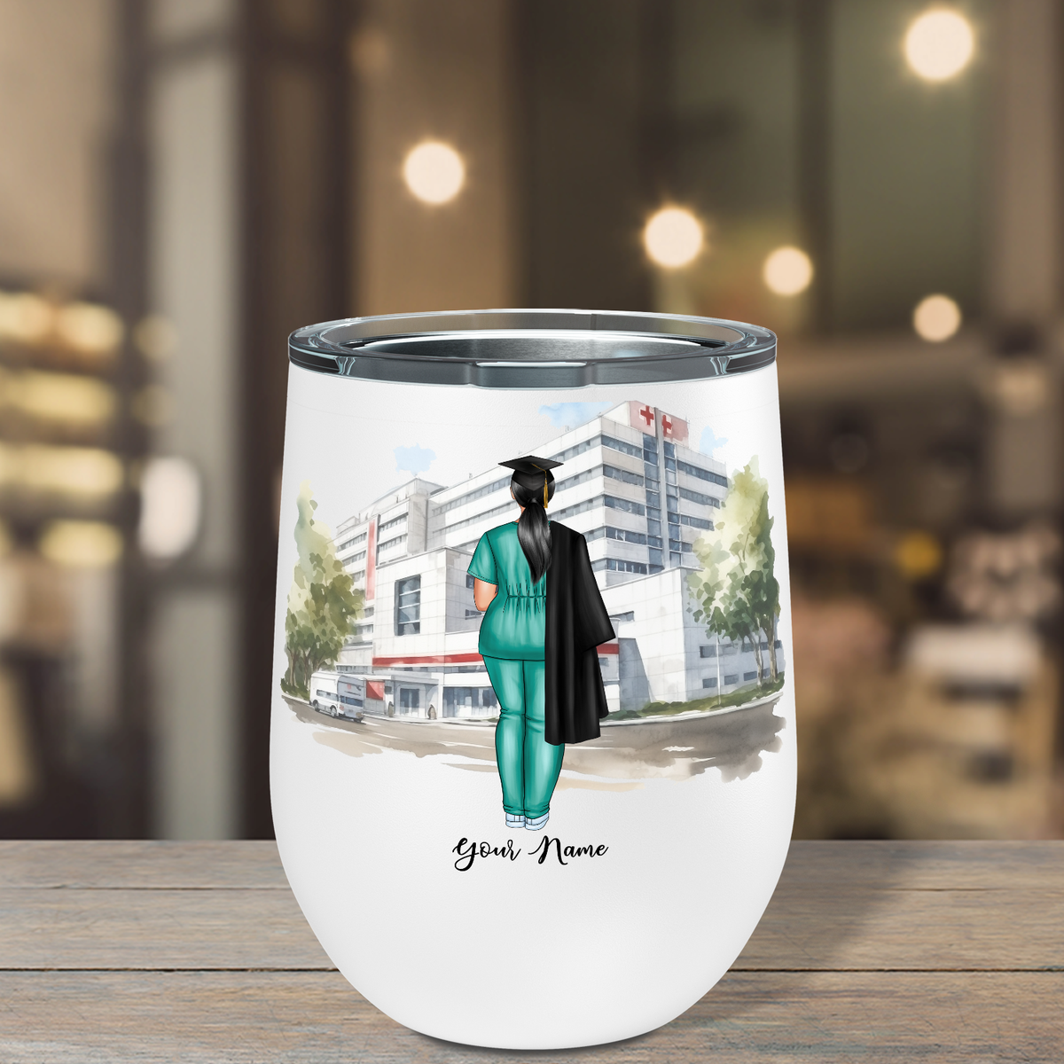 Personalized Future Nurse 12oz Nurse Wine Tumbler
