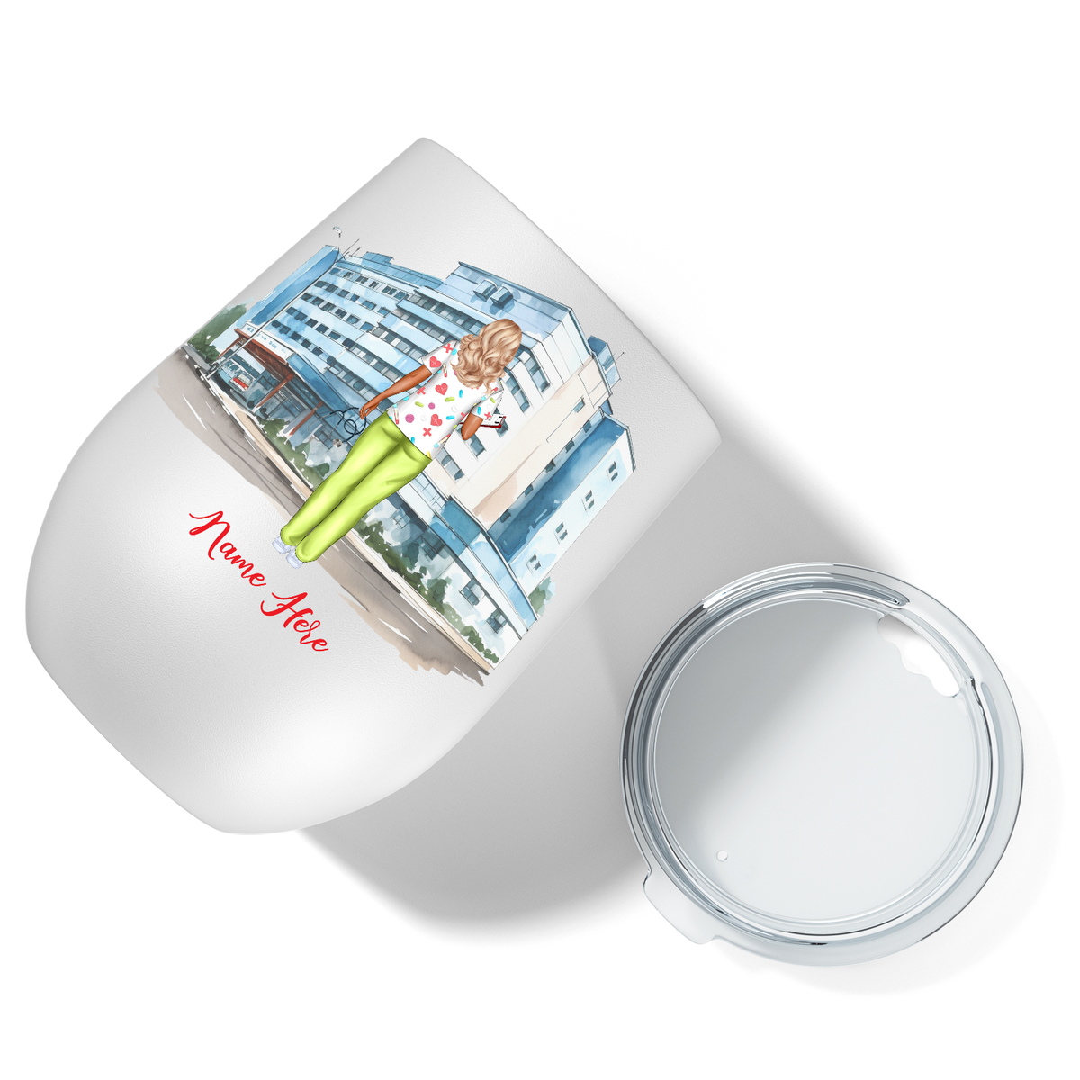 Personalized But Did You Die #NurseLife 12oz Nurse Wine Tumbler