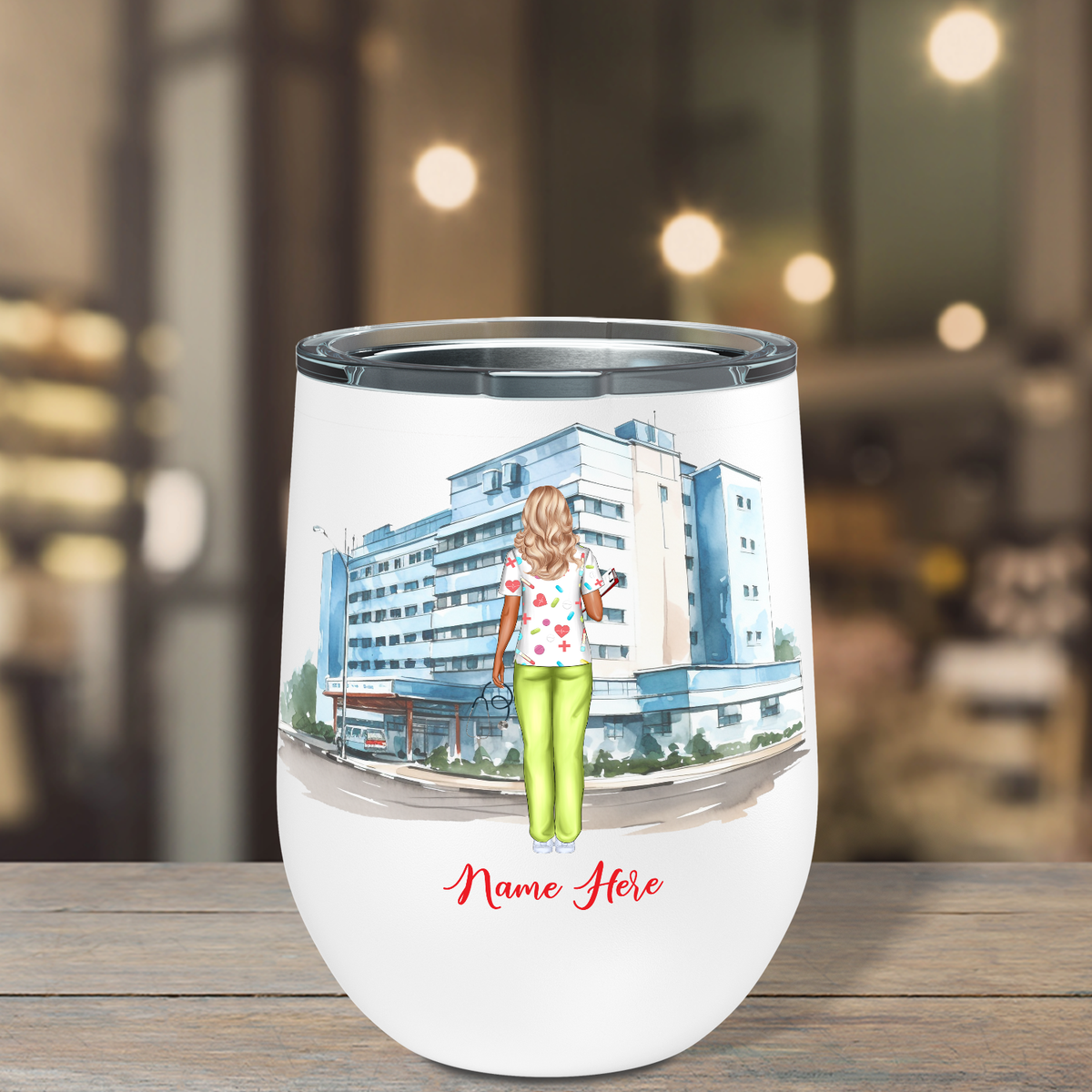 Personalized But Did You Die #NurseLife 12oz Nurse Wine Tumbler