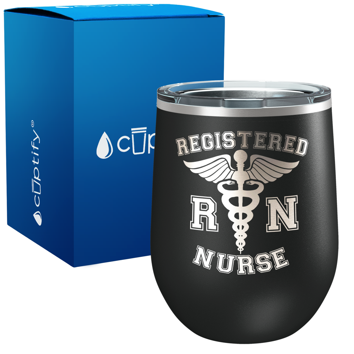 RN Registered Nurse 12oz Nurse Wine Tumbler