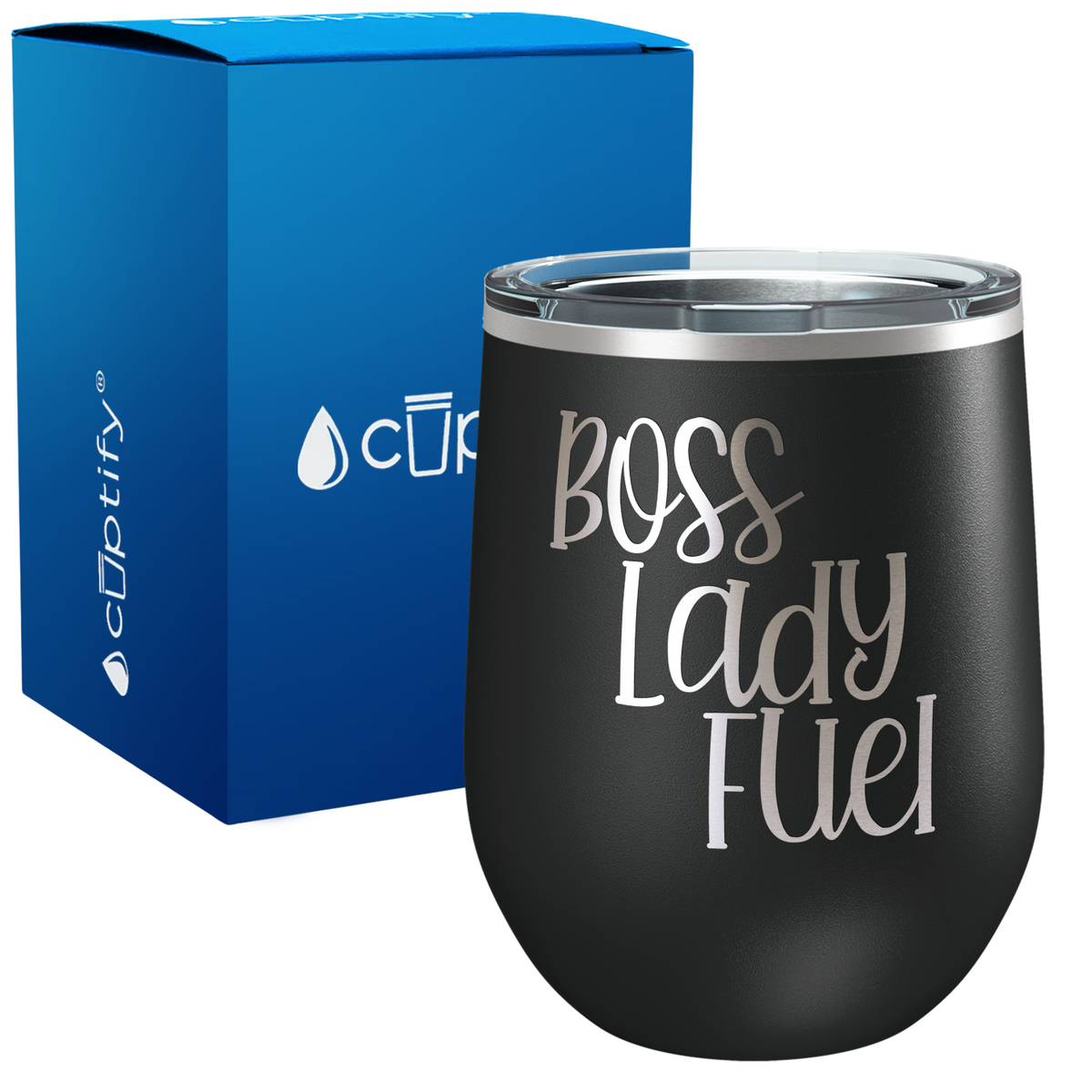 Boss Lady Fuel Quirky 12oz Boss Wine Tumbler