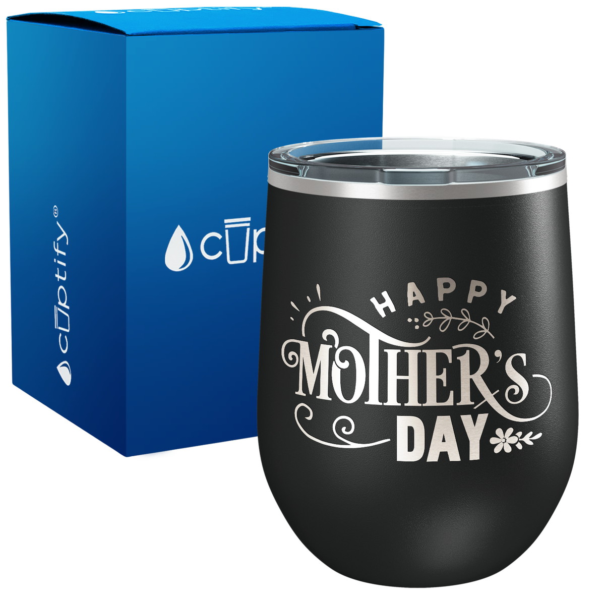 Happy Mother's Day 12oz Mom Wine Tumbler