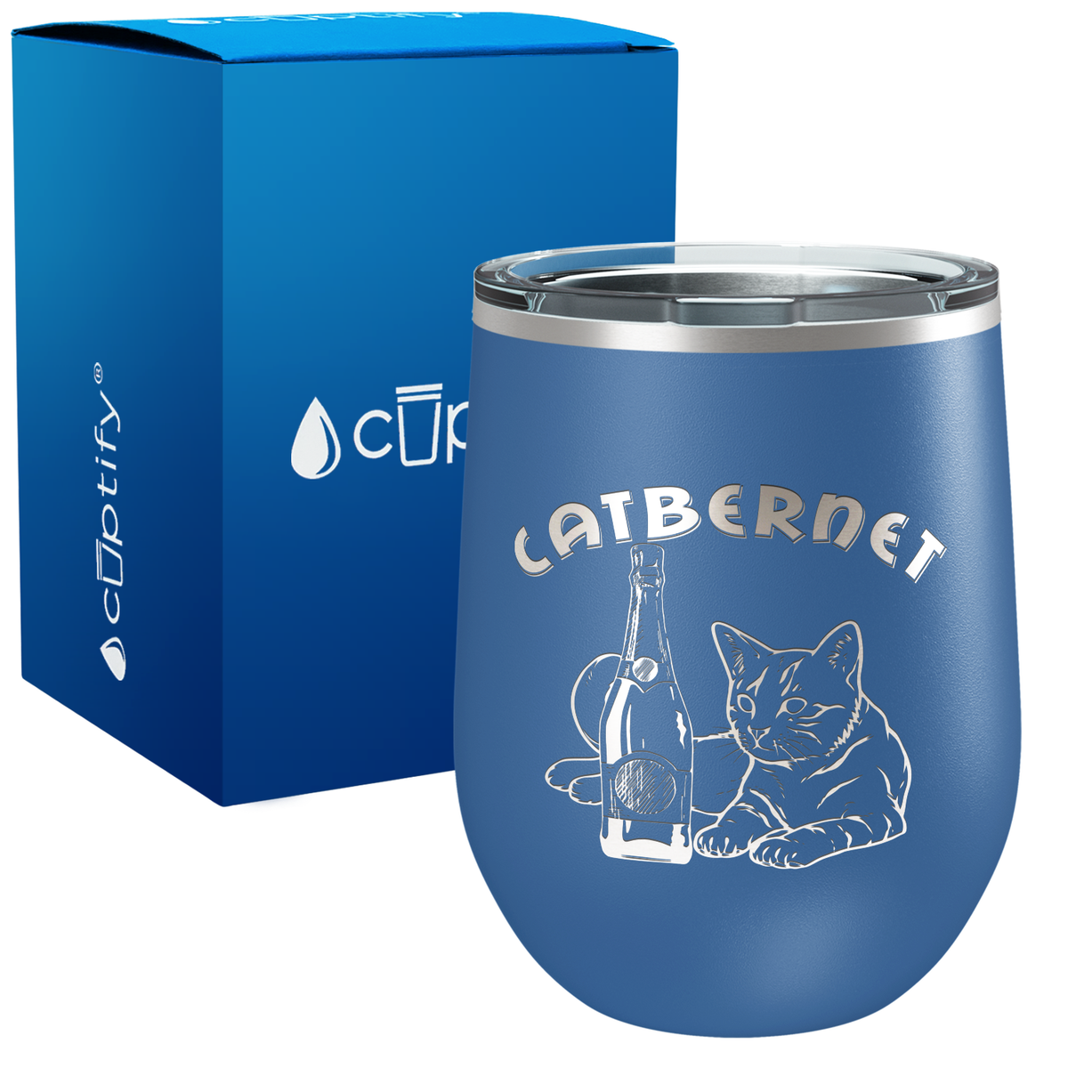 Catbernet 12oz Funny Wine Tumbler