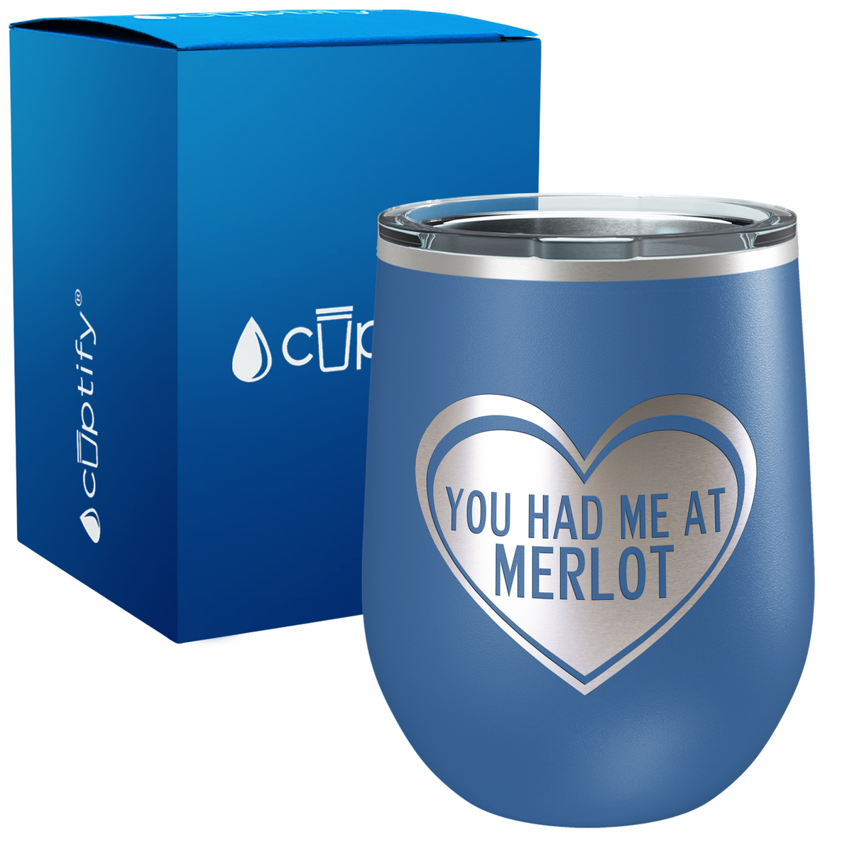 You Had Me at Merlot 12oz Best Friend Wine Tumbler
