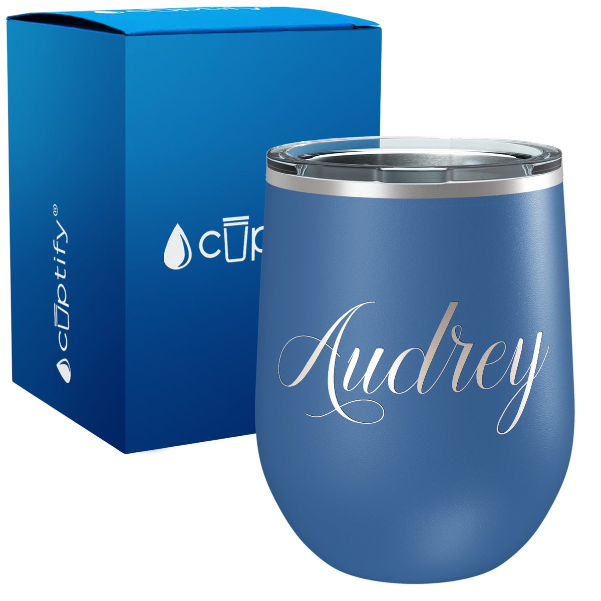 Personalized Audrey Style 12oz Wine Tumbler