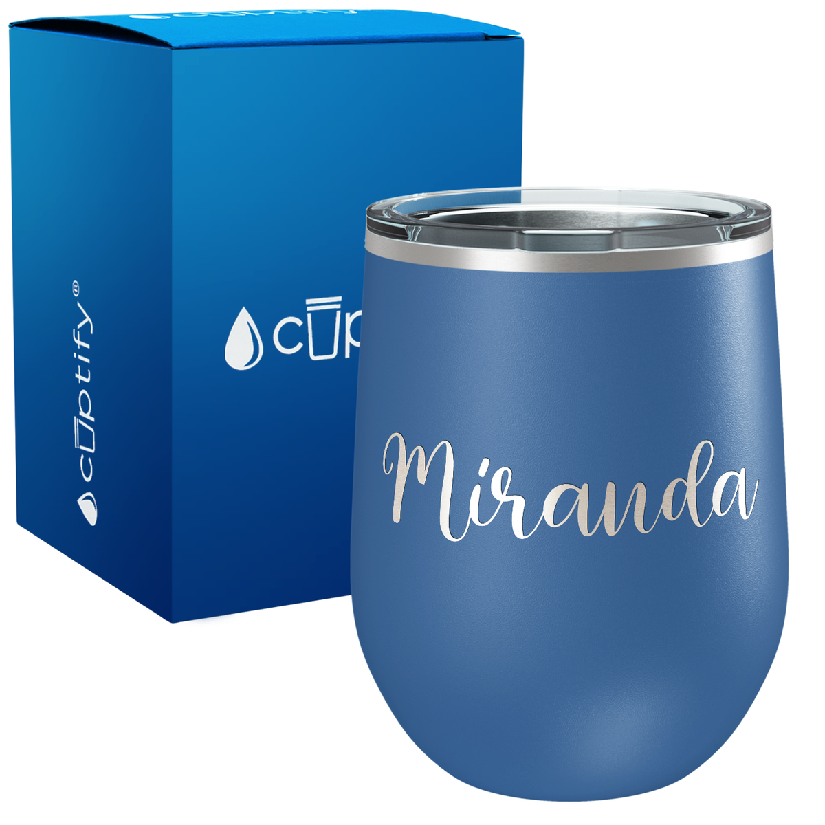 Personalized Miranda Style 12oz Wine Tumbler