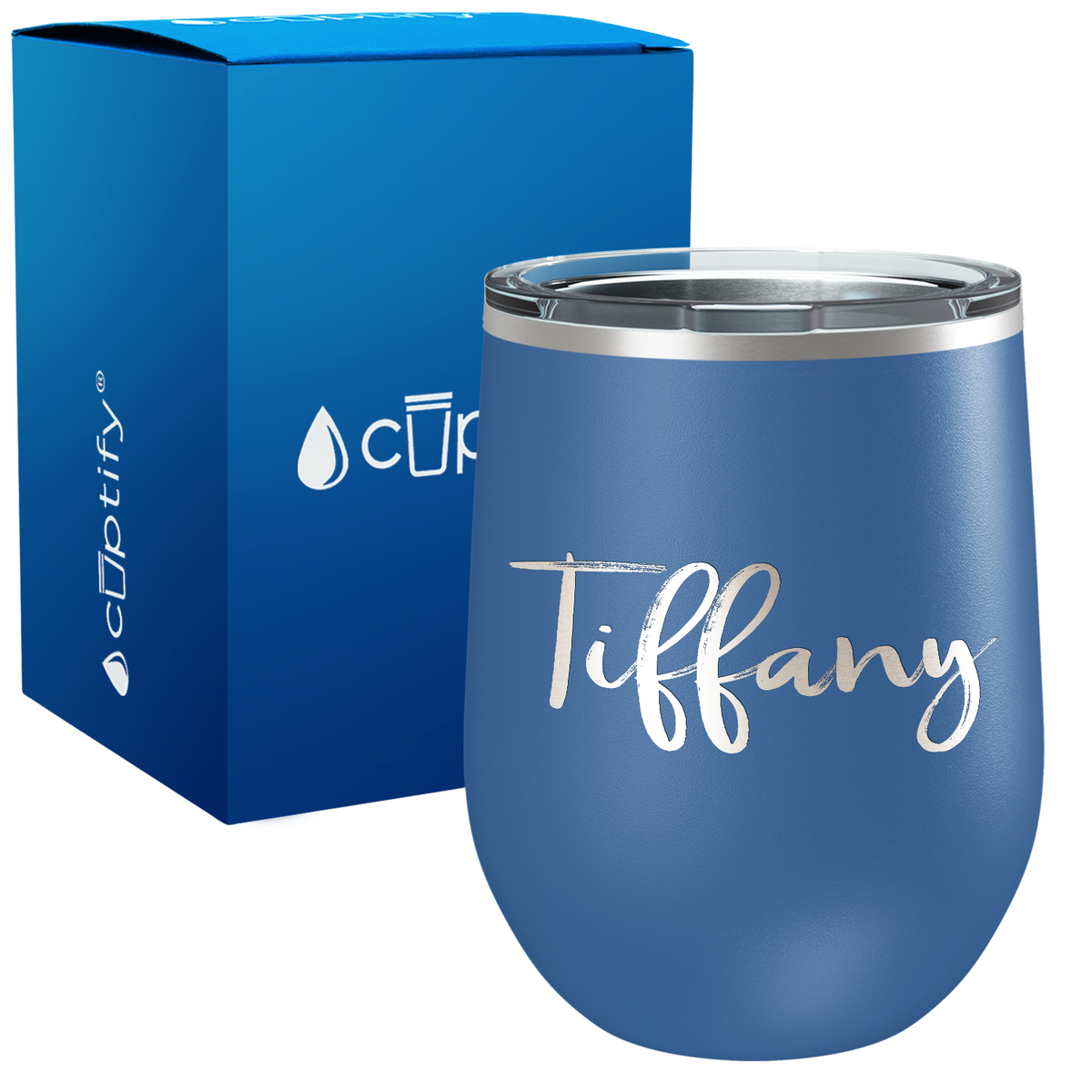 Personalized Tiffany Style 12oz Wine Tumbler