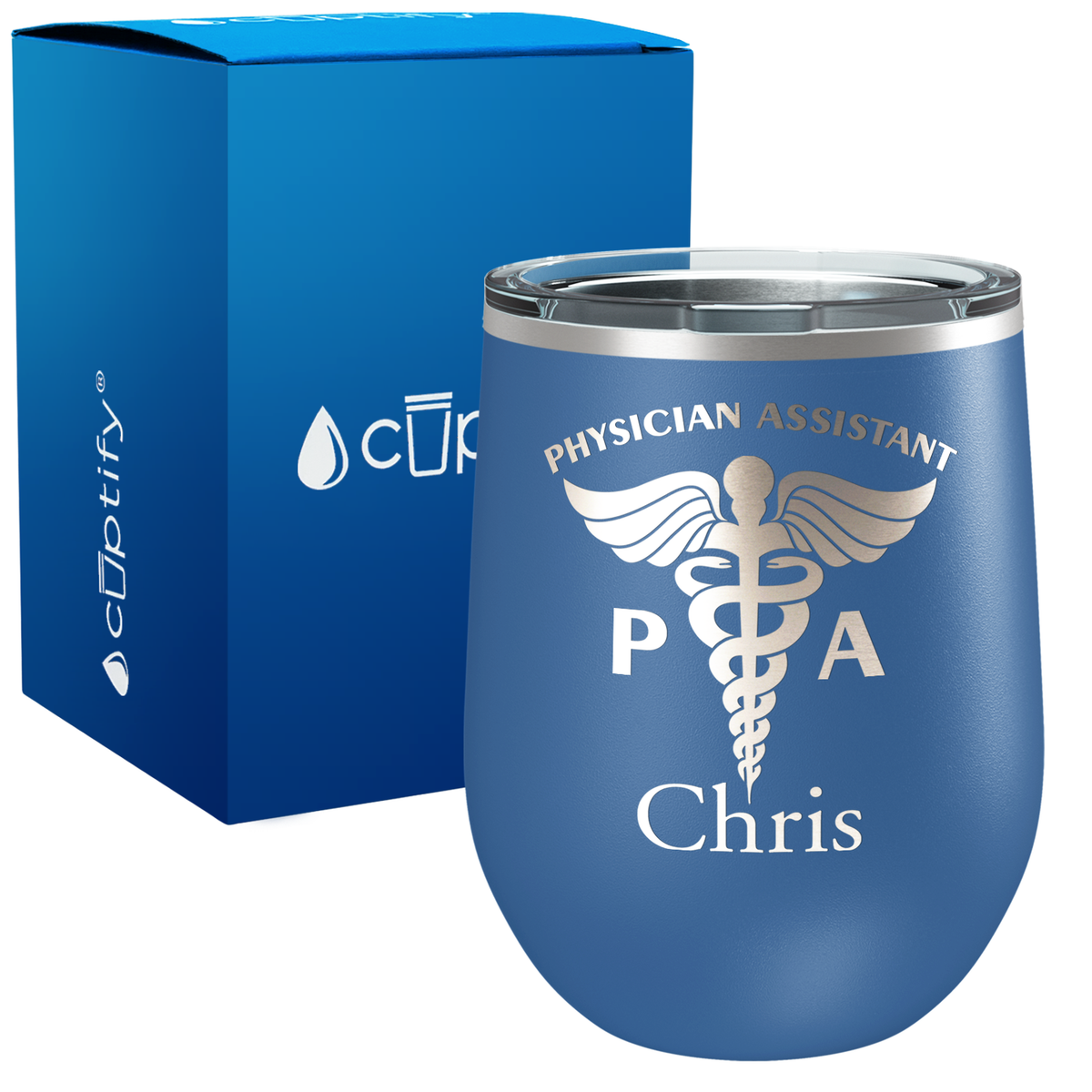 Personalized PA Physician Assistant 12oz Medical Wine Tumbler