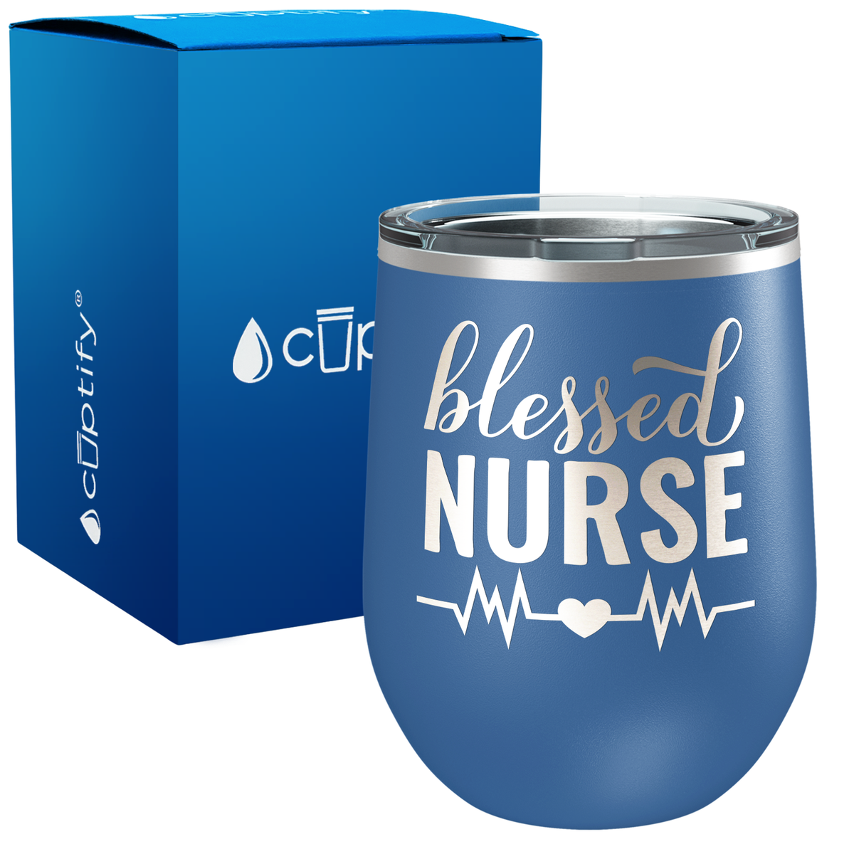 Blessed Nurse 12oz Nurse Wine Tumbler