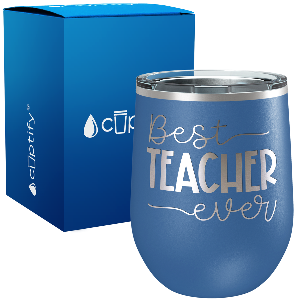 Best Teacher Ever 12oz Teacher Wine Tumbler