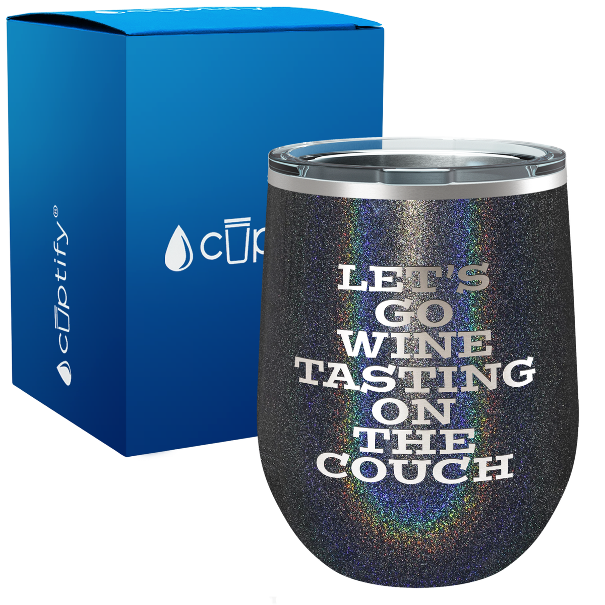 Let's go Wine Tasting 12oz Funny Wine Tumbler