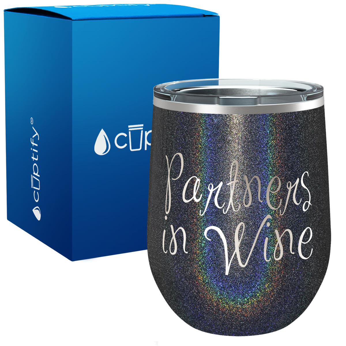 Partners in Wine 12oz Funny Wine Tumbler