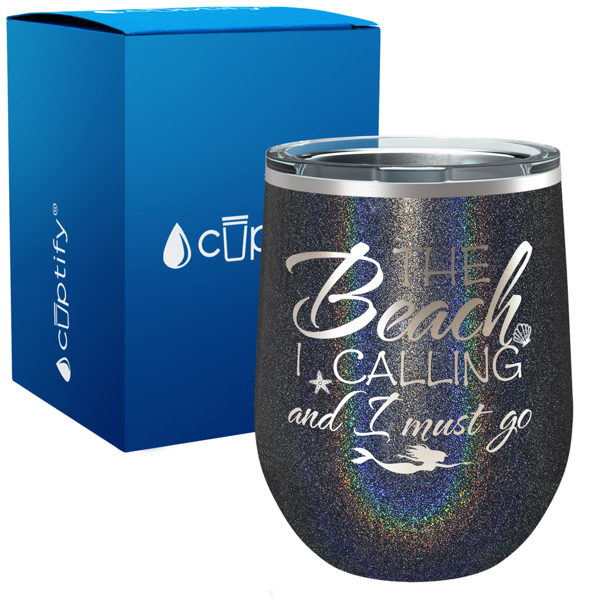 The Beach is Calling 12oz Beach Wine Tumbler