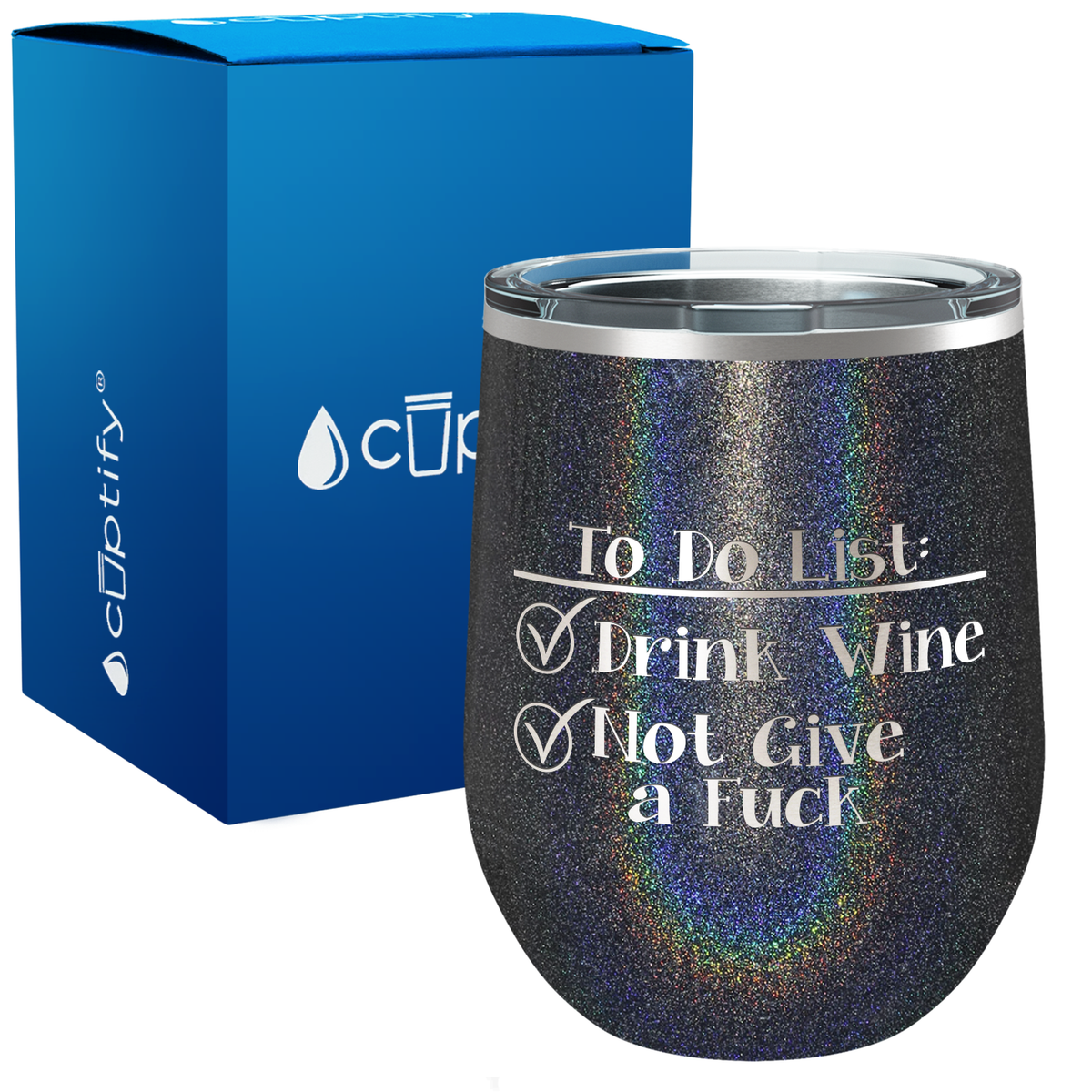 To Do List 12oz Funny Wine Tumbler