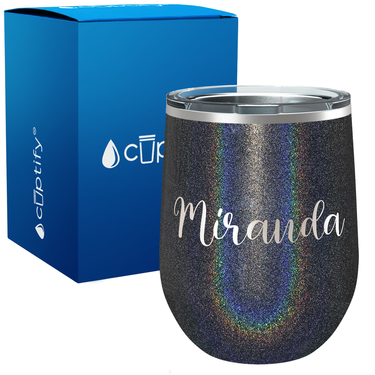 Personalized Miranda Style 12oz Wine Tumbler