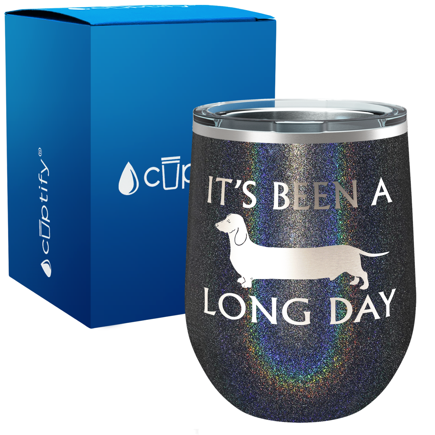It's Been a Long Day 12oz Dog Wine Tumbler