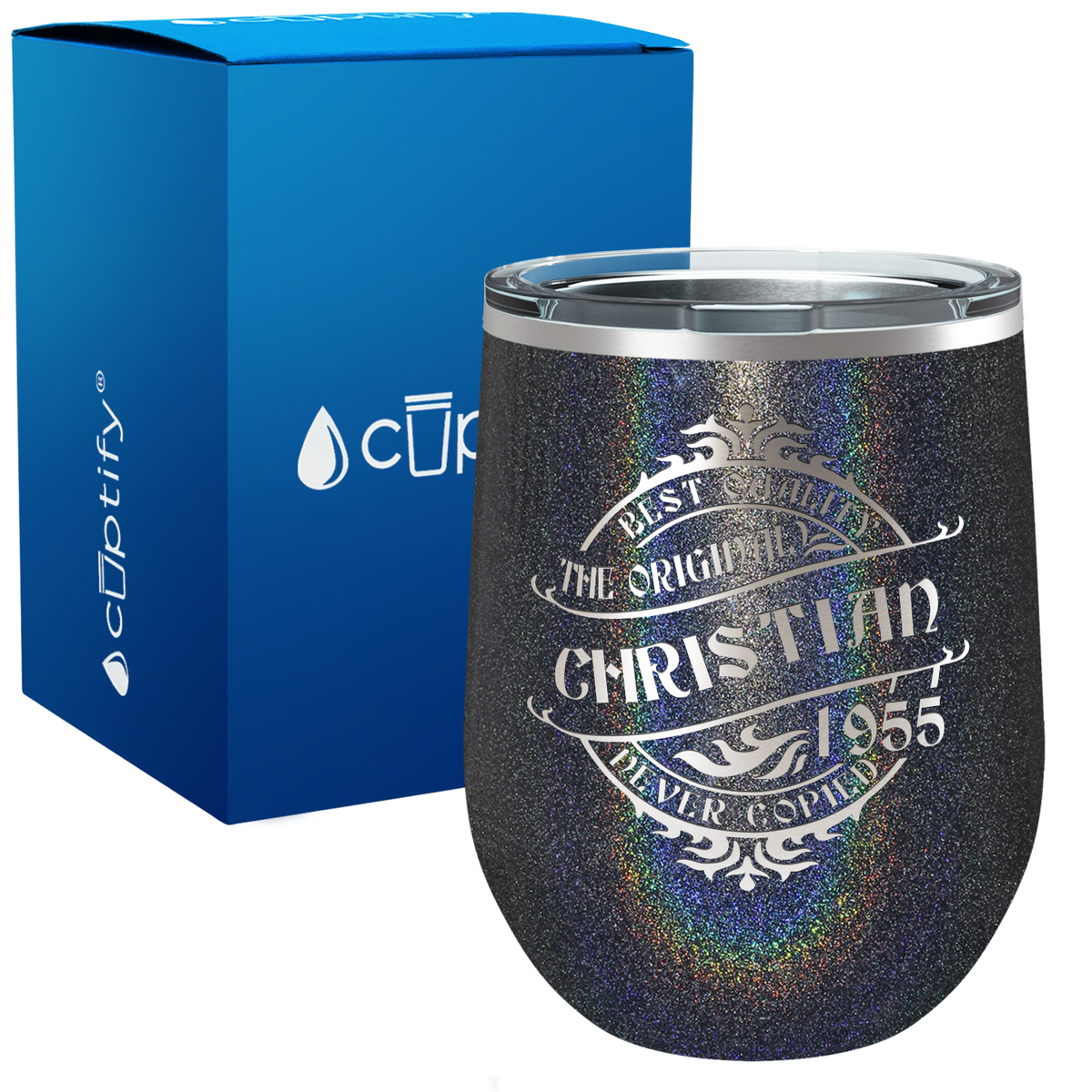 Personalized The Original Never Copied 12oz Birthday Wine Tumbler