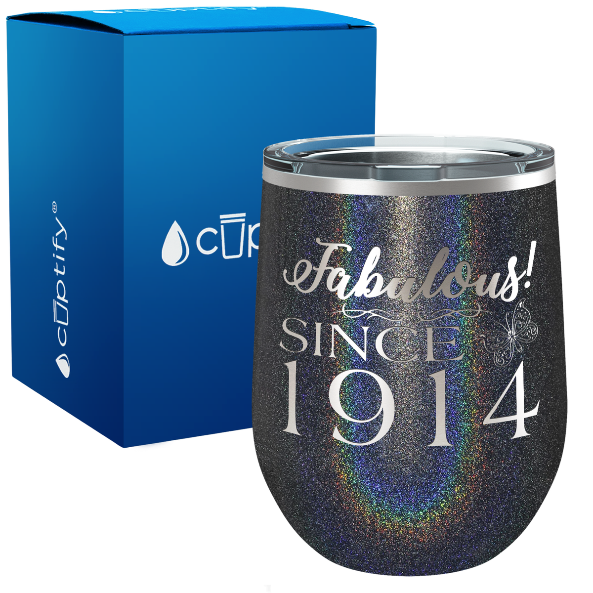 Fabulous Since 12oz Birthday Wine Tumbler