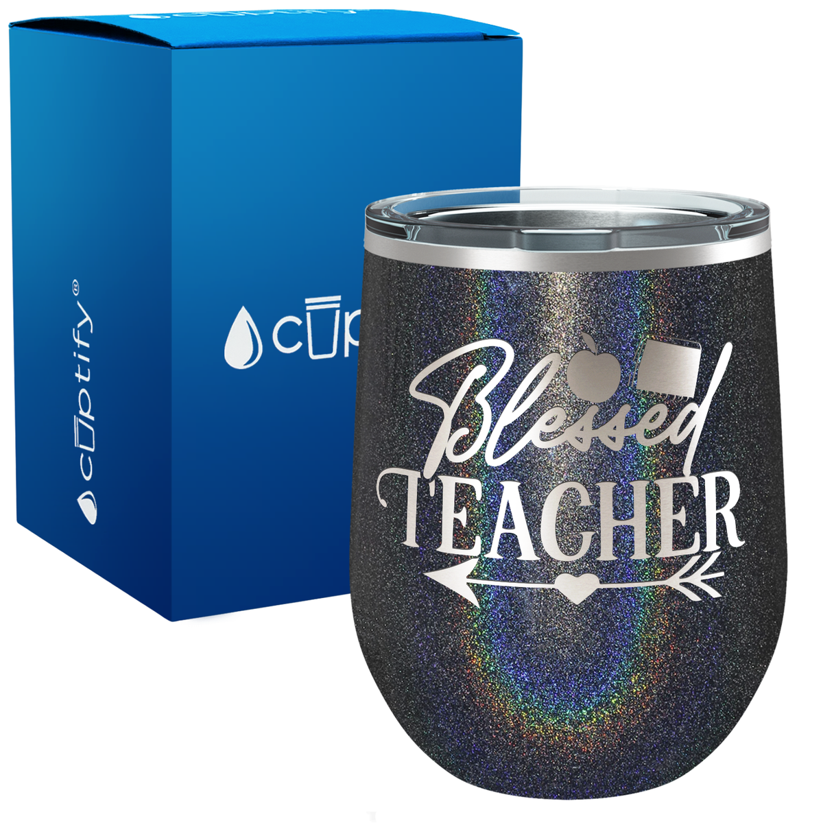 Blessed Teacher Arrow 12oz Teacher Wine Tumbler