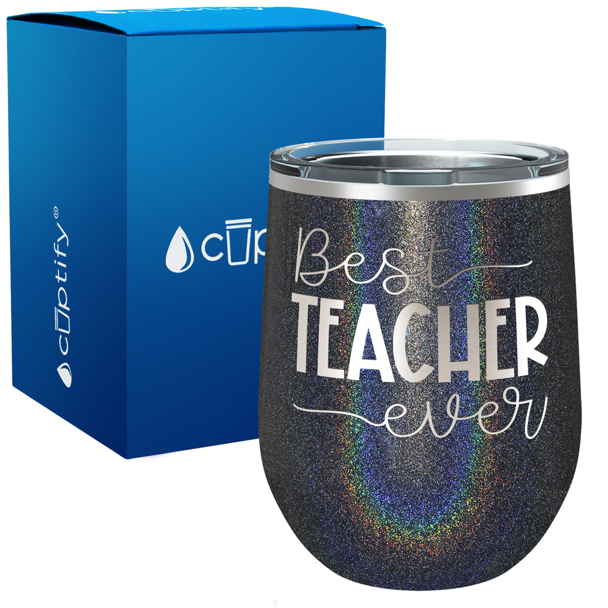 Best Teacher Ever 12oz Teacher Wine Tumbler