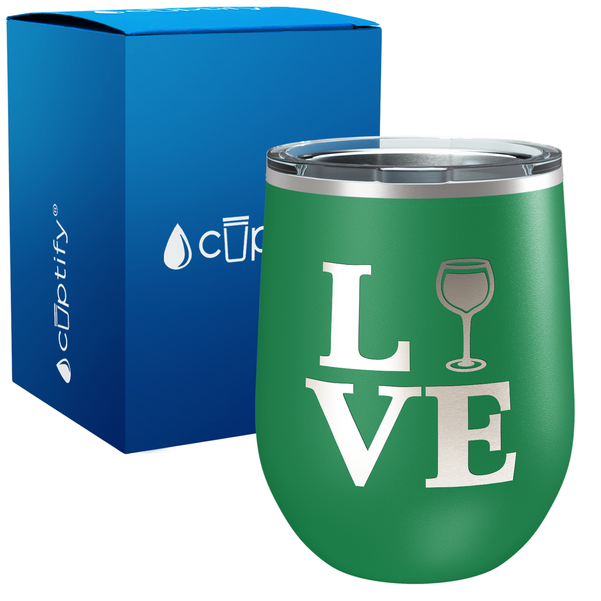 Love Wine 12oz Funny Wine Tumbler