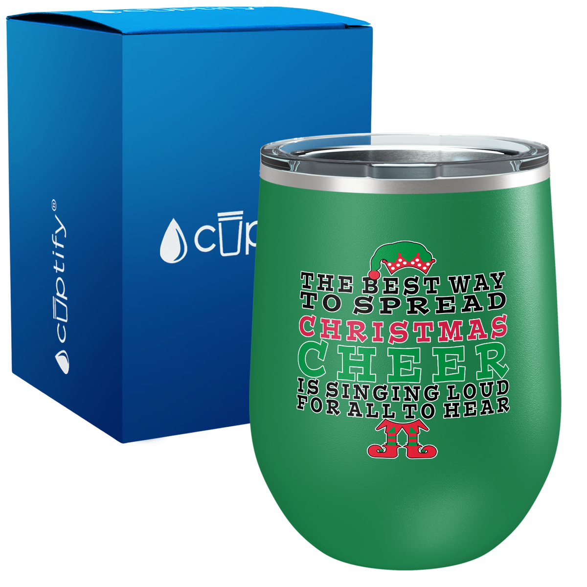The Best Way to Spread Christmas Cheer on 12oz Christmas Wine Tumbler