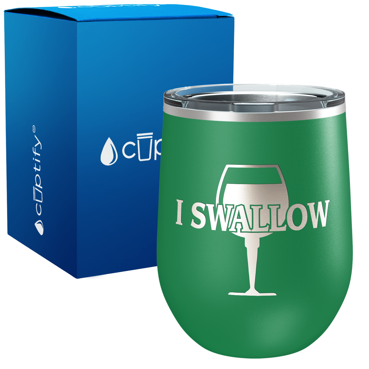 I Swallow 12oz Funny Wine Tumbler