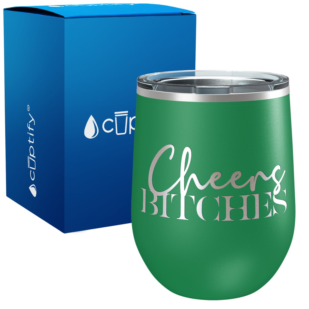 Cheers Bitches 12oz Birthday Wine Tumbler