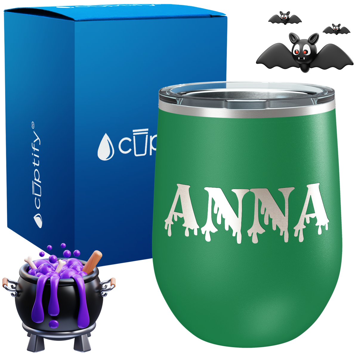 Personalized Bloody Style 12oz Halloween Wine Tumbler