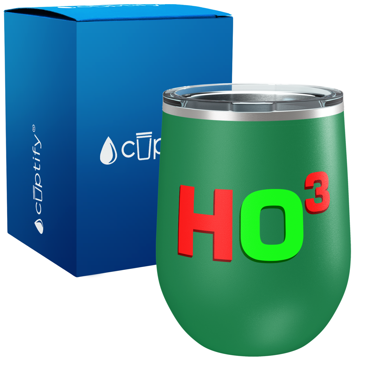 Ho3 on 12oz Christmas Wine Tumbler