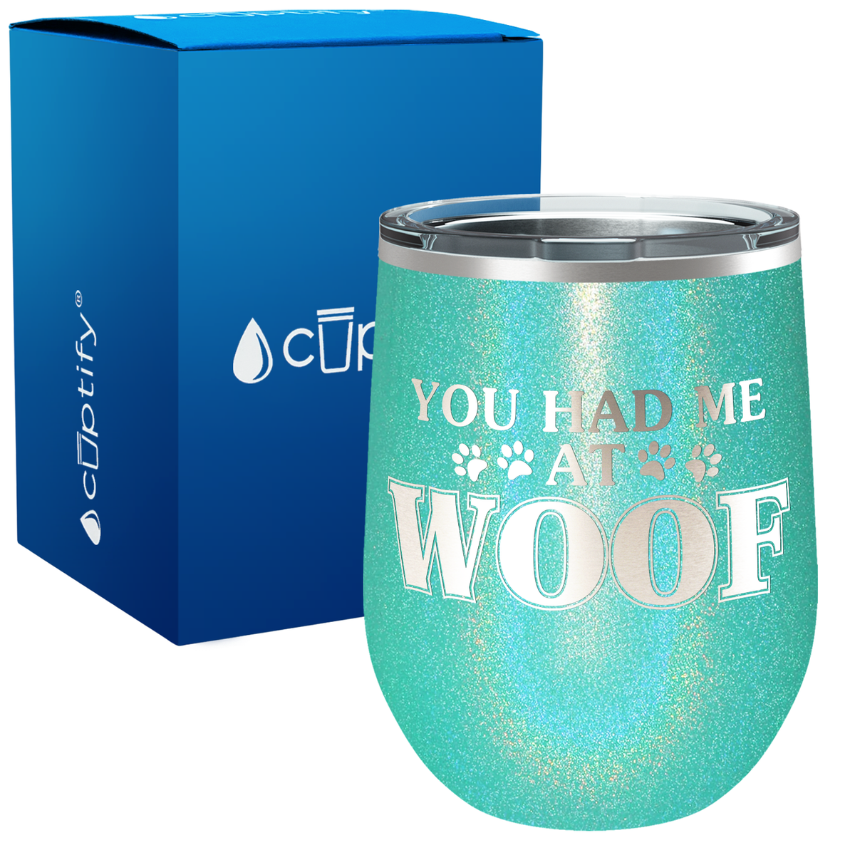 You had me at Woof 12oz Dog Wine Tumbler