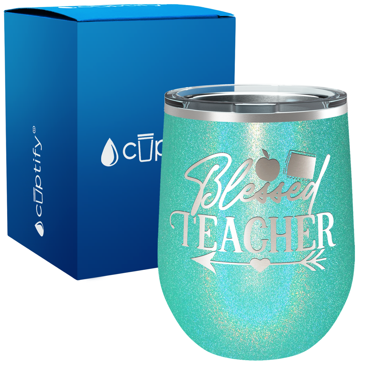 Blessed Teacher Arrow 12oz Teacher Wine Tumbler