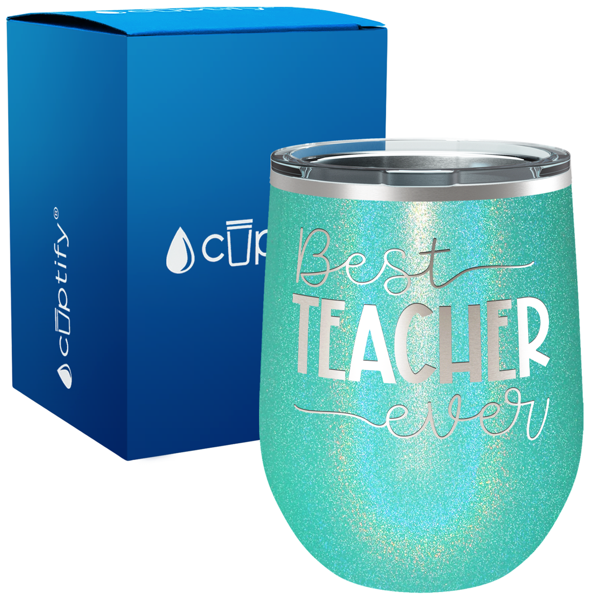 Best Teacher Ever 12oz Teacher Wine Tumbler