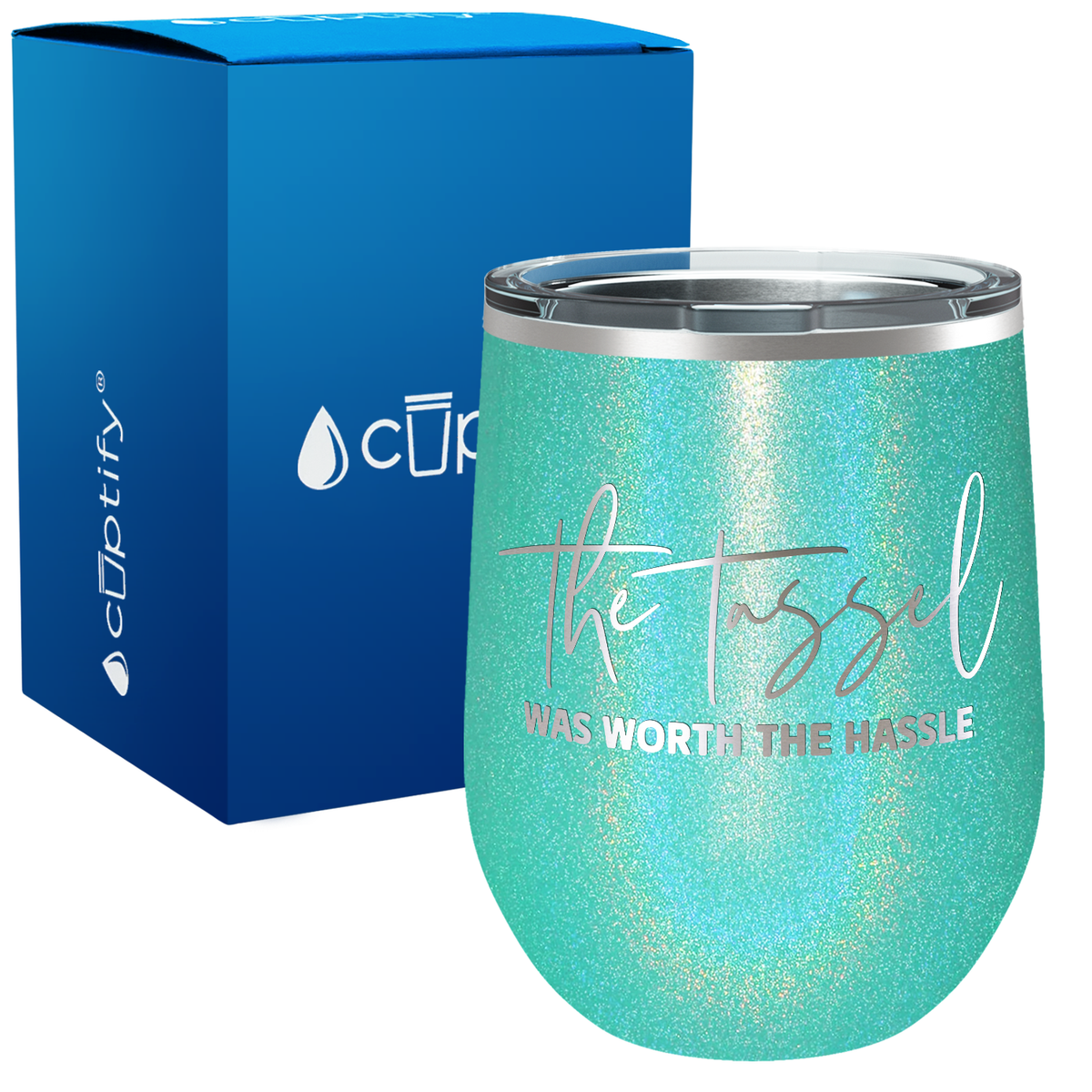 The Tassel 12oz Graduation Wine Tumbler