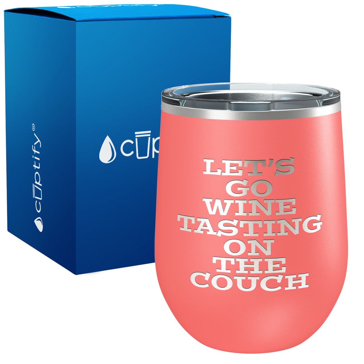 Let's go Wine Tasting 12oz Funny Wine Tumbler