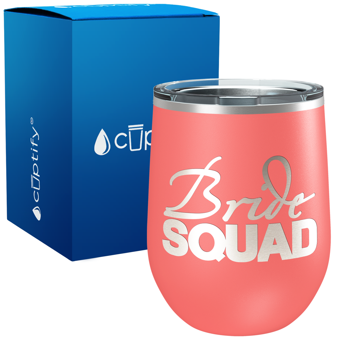 Bride Squad 12oz Bridal Shower Wine Tumbler