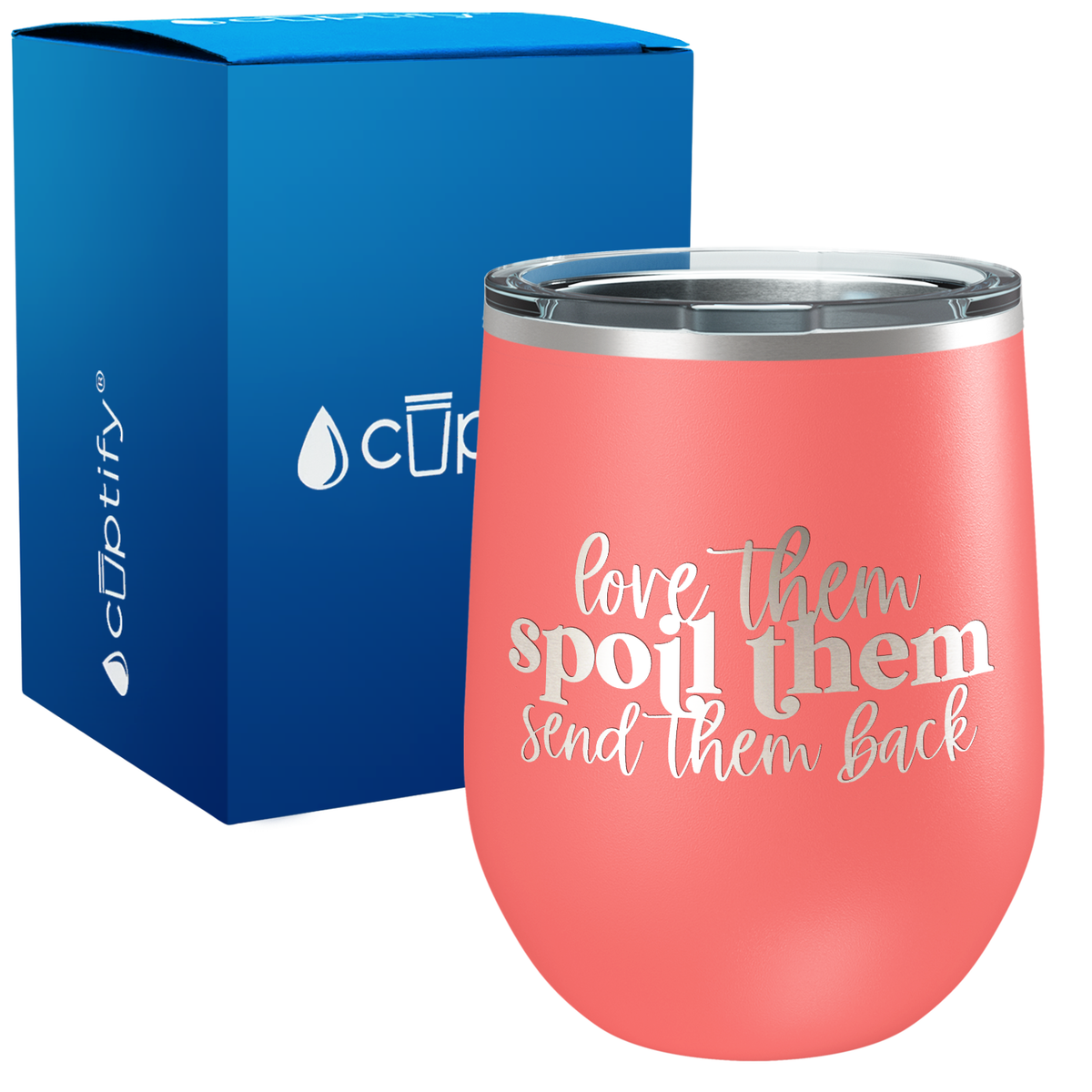 Aunt Life Spoil Them 12oz Aunt Wine Tumbler