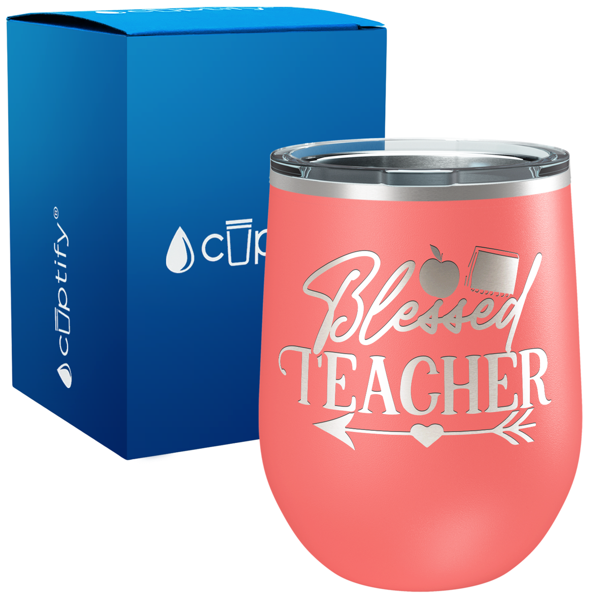 Blessed Teacher Arrow 12oz Teacher Wine Tumbler