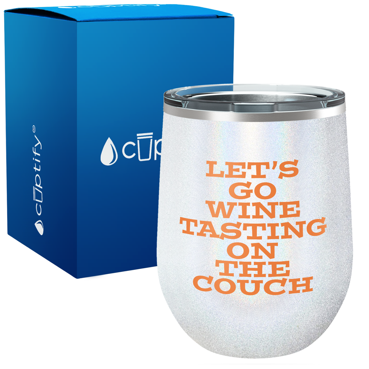 Let's go Wine Tasting 12oz Funny Wine Tumbler
