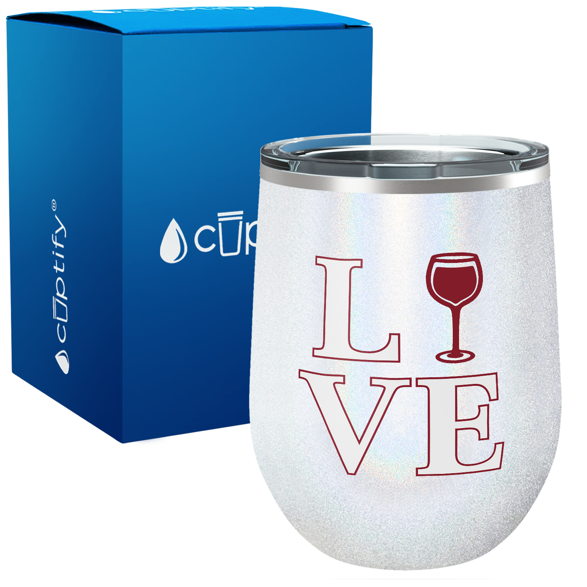 Love Wine 12oz Funny Wine Tumbler