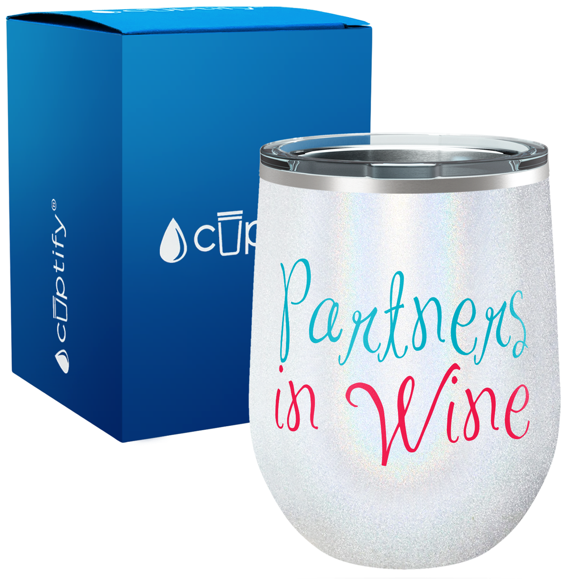 Partners in Wine 12oz Funny Wine Tumbler