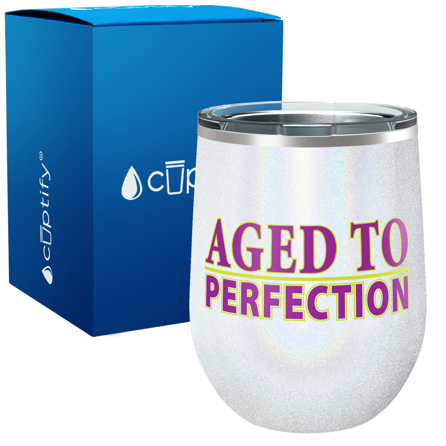 Aged to Perfection 12oz Funny Wine Tumbler